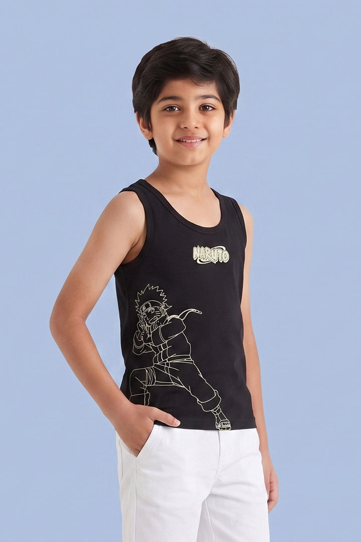 Lee Cooper Boys Naruto Vest (Pack of 2) - Multicolor — image 3